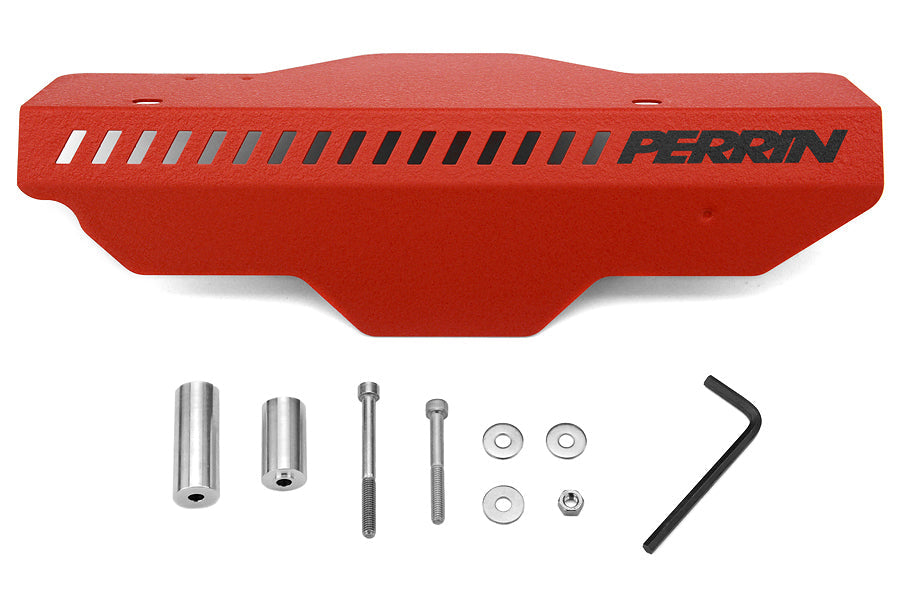 PERRIN Pulley Cover (Red) - 2002-2014 Subaru WRX / 2004-2021 STI